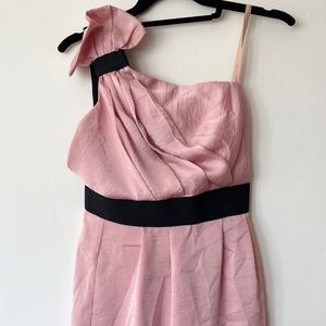 BCBGeneration One Shoulder Satin Mini Dress